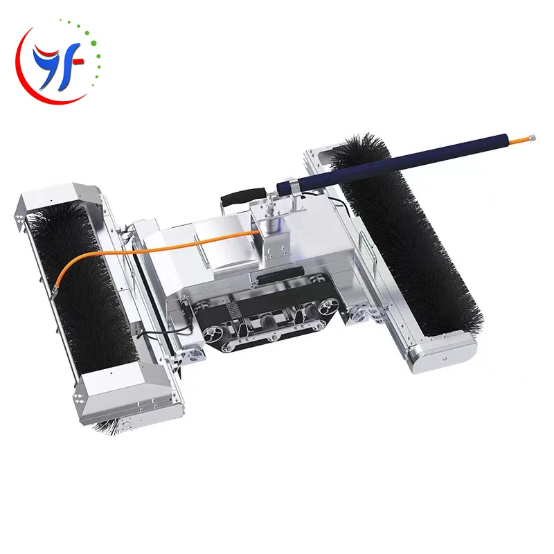 Solar photovoltaic distributed photovoltaic grid-connected power station multi-functional cleaning robot