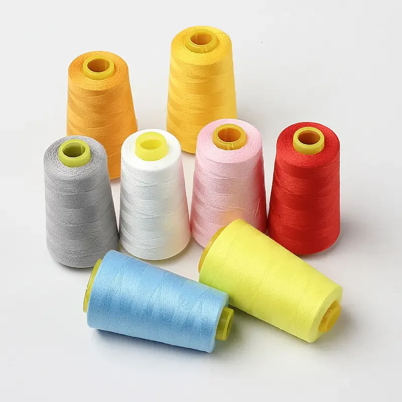 20 Years Factory Supplier Price Spun 100% Polyester 40/2 Sewing Thread 5000M With Different Colors for sewing