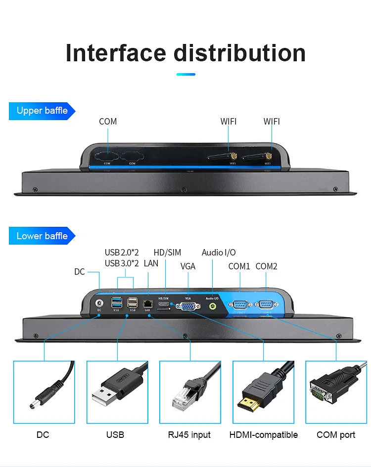 Touchthink Guangdond Shenzhen 15 Inch Industrial All In One Panel PC Industrial pc Camera panel hd i7 industrial panel pc ip67