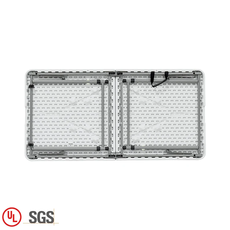 China manufactures foldable plastic table outdoor garden white portable folding table