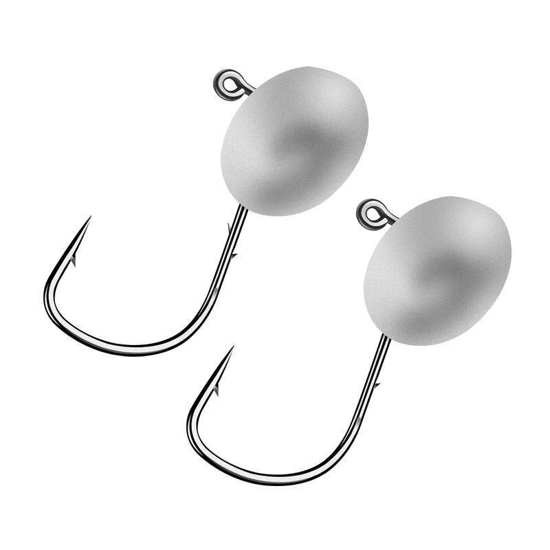 Sportpro Mustad Jig Head Hook Saltwater Vertical Lead Fishing Hooks Rig Jig Head Hard Bait Boat Fishing Jig Head Hooks