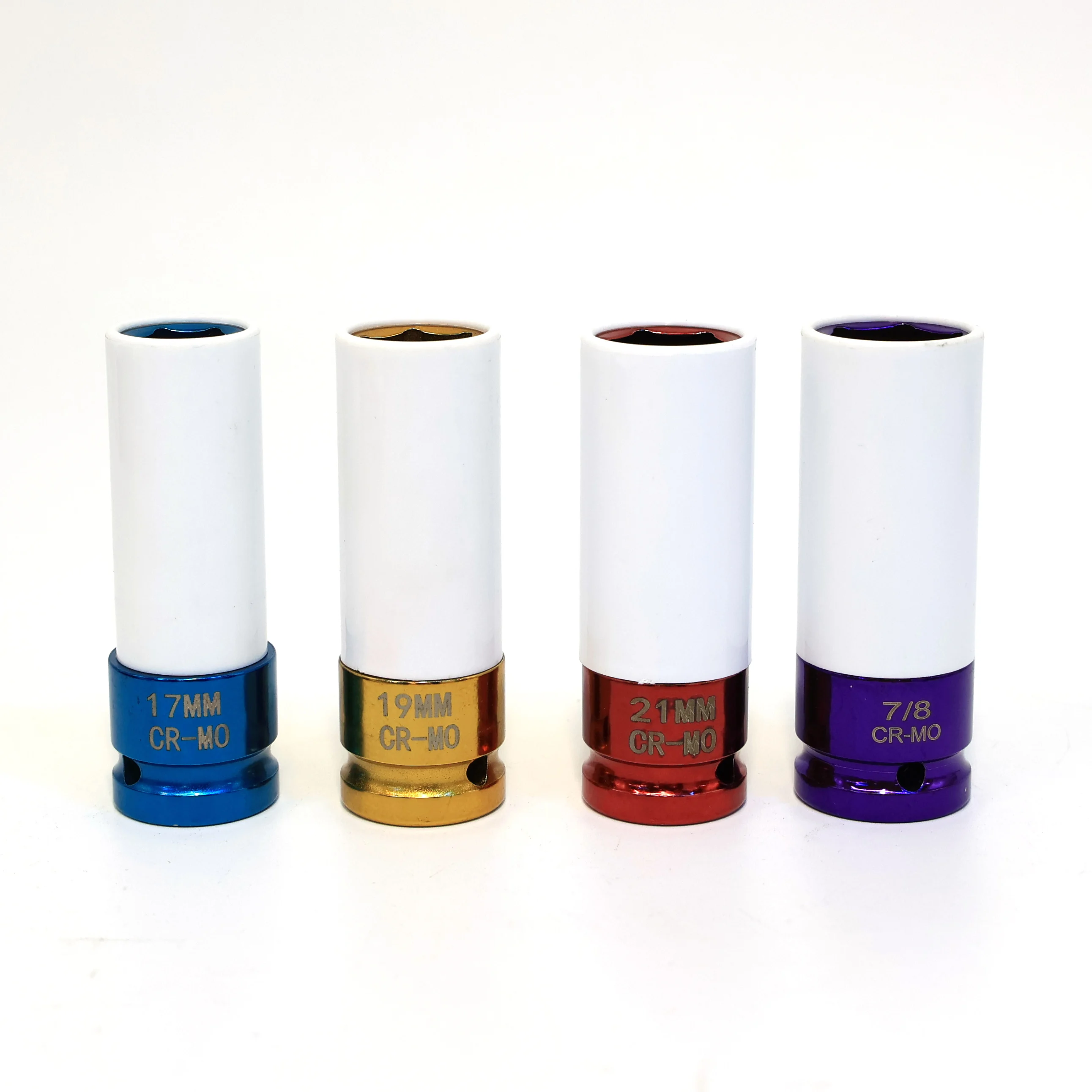 Набор ударных цветных гнезд Sq Drive, 4 шт., 1/2 дюйма, комплект ударных гнезд для тяжелых условий работы 85 мм