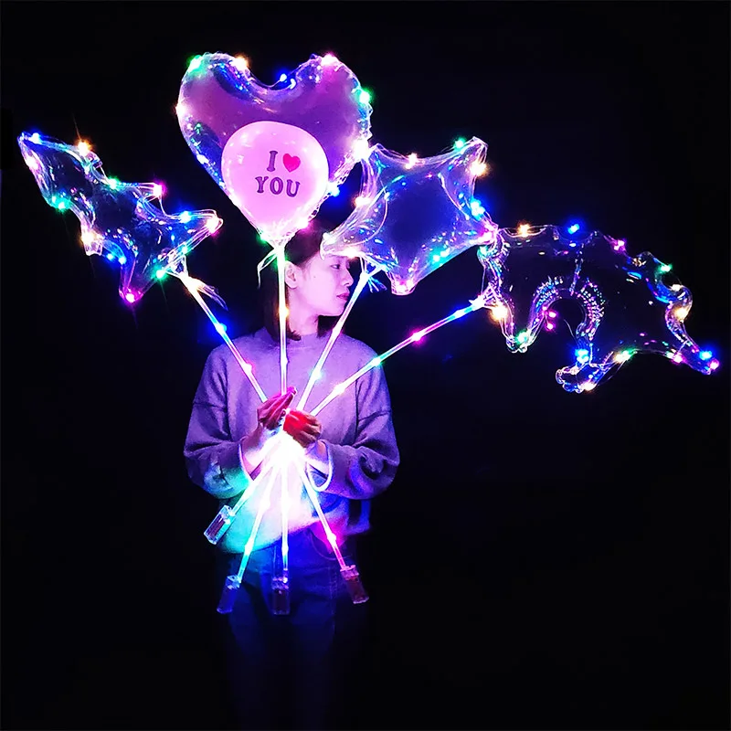 Round Heart Shape Inflatable Bobo Balloon Stand PVC Single Unisex Toy Advertising Toy Led Balloon 18 Inch Fish Lucky Fish 10g