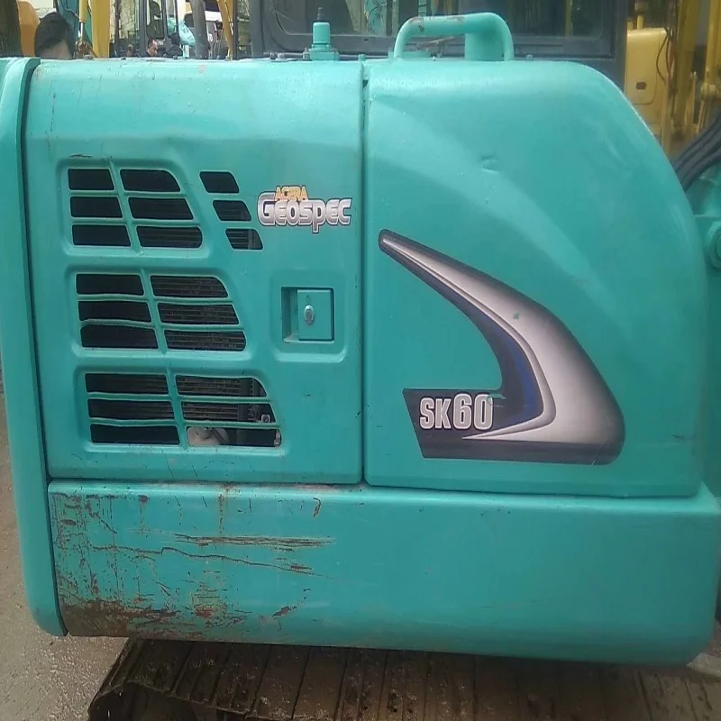 Оригинальный Подержанный мини-экскаватор Kobelco SK60 б/у Sk60 6-тонный экскаватор с сильным двигателем сделано в Японии