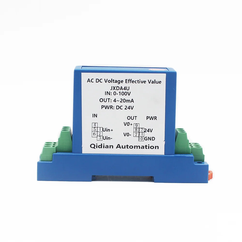 AC single phase hall effect voltage transducer