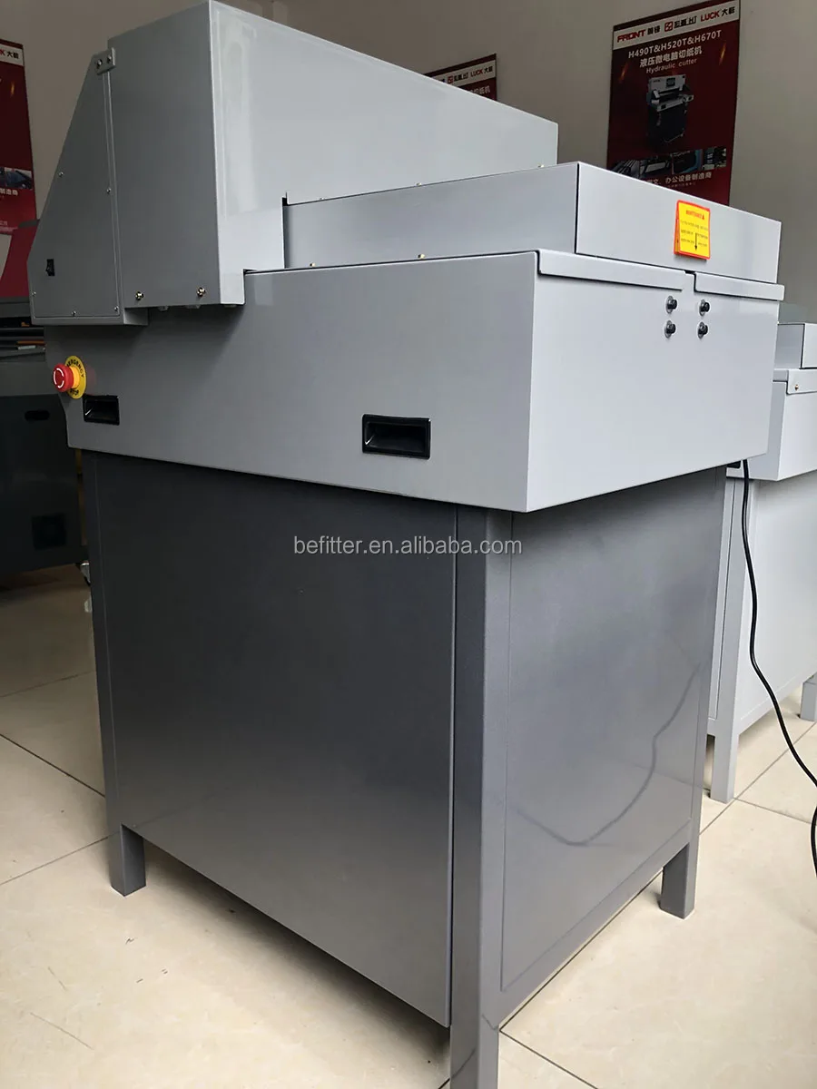 E490T gguillotina papel machine electric 490mm paper cutter cutting machine with large format