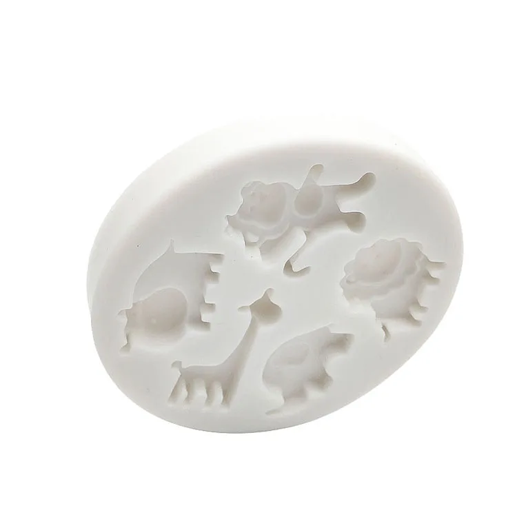 Animal Series High temperature sugar food grade 3D design silicone mold