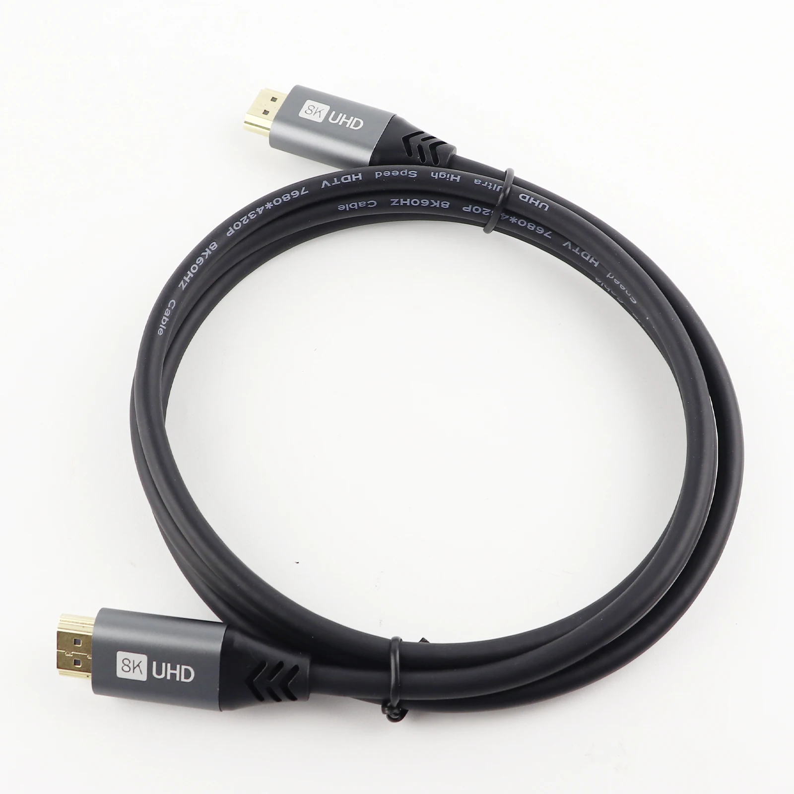 Мультимедийный интерфейс высокой четкости V2.1 высокоскоростной HDTV 8K 60 Гц 3D покрытый ПВХ видеокабель ТВ кабель 1 5 м UHD