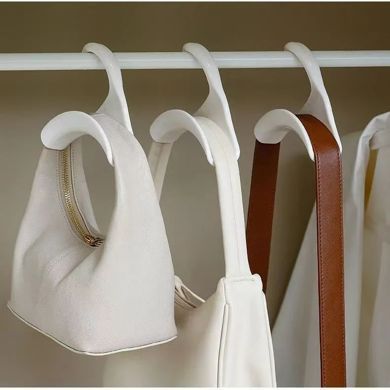 Plastic Arch Bag Hook for Clothes Handbag Hat Silk Scarf Storage Rack Wardrobe Storage Hanger with Link