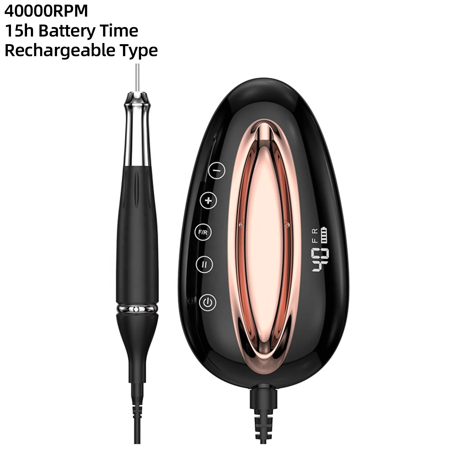 Oxxi 40000 RPM сенсорный контроль бесщеточный перезаряжаемый дрель для ногтей OEM ODM портативный Маникюр Педикюр сверлильный станок
