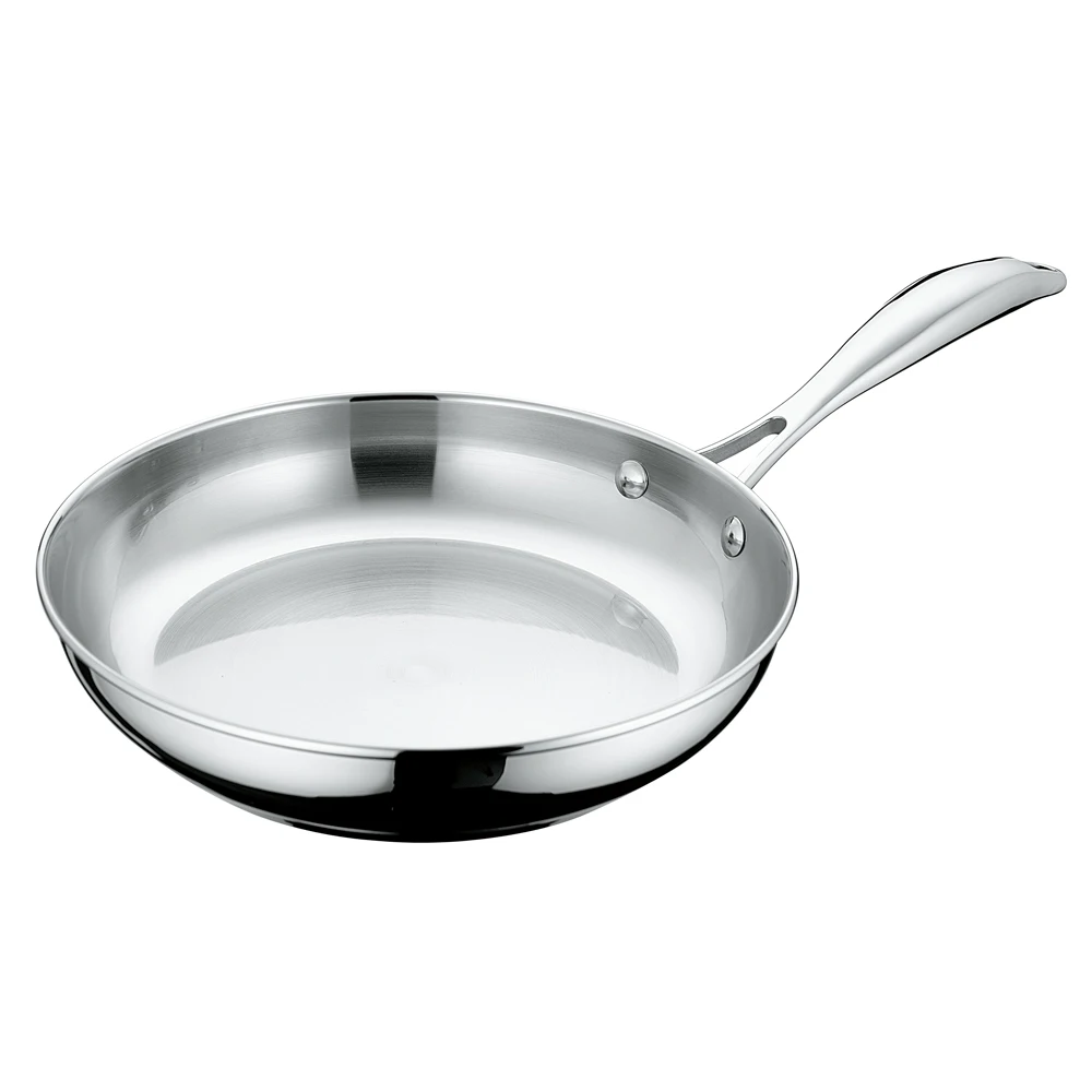 Factory Direct Supplier Kitchen Cookware Stainless Steel Frying Pan Deep Pan Wok Pan Frypan Nonstick with Manufacturer Price