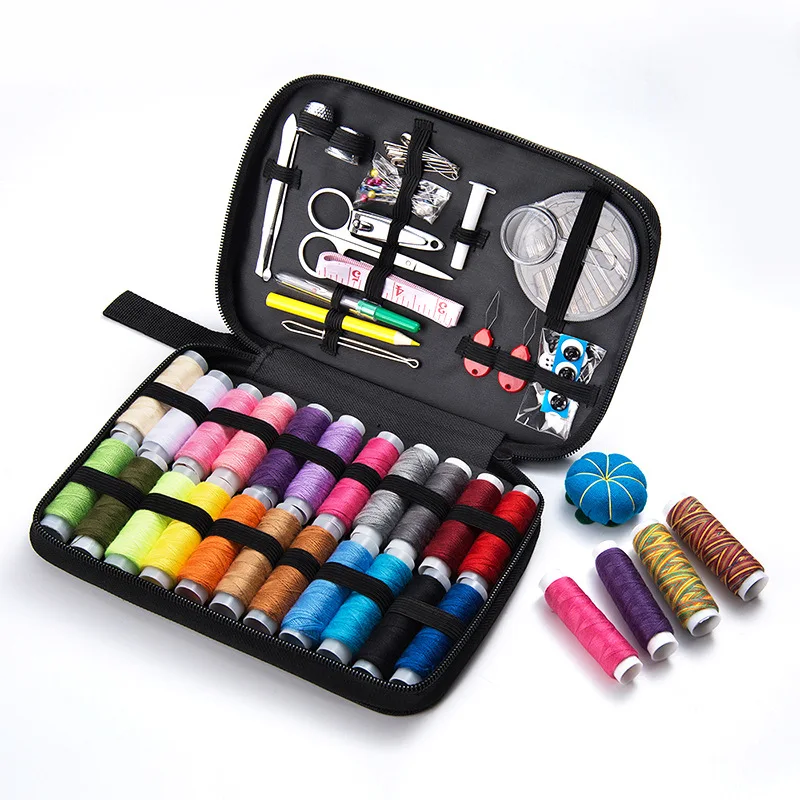 
Sewing Kits DIY Multi-function Sewing Box Set for Hand Quilting Stitching Embroidery Thread gifts Accessories 98Pcs Household 