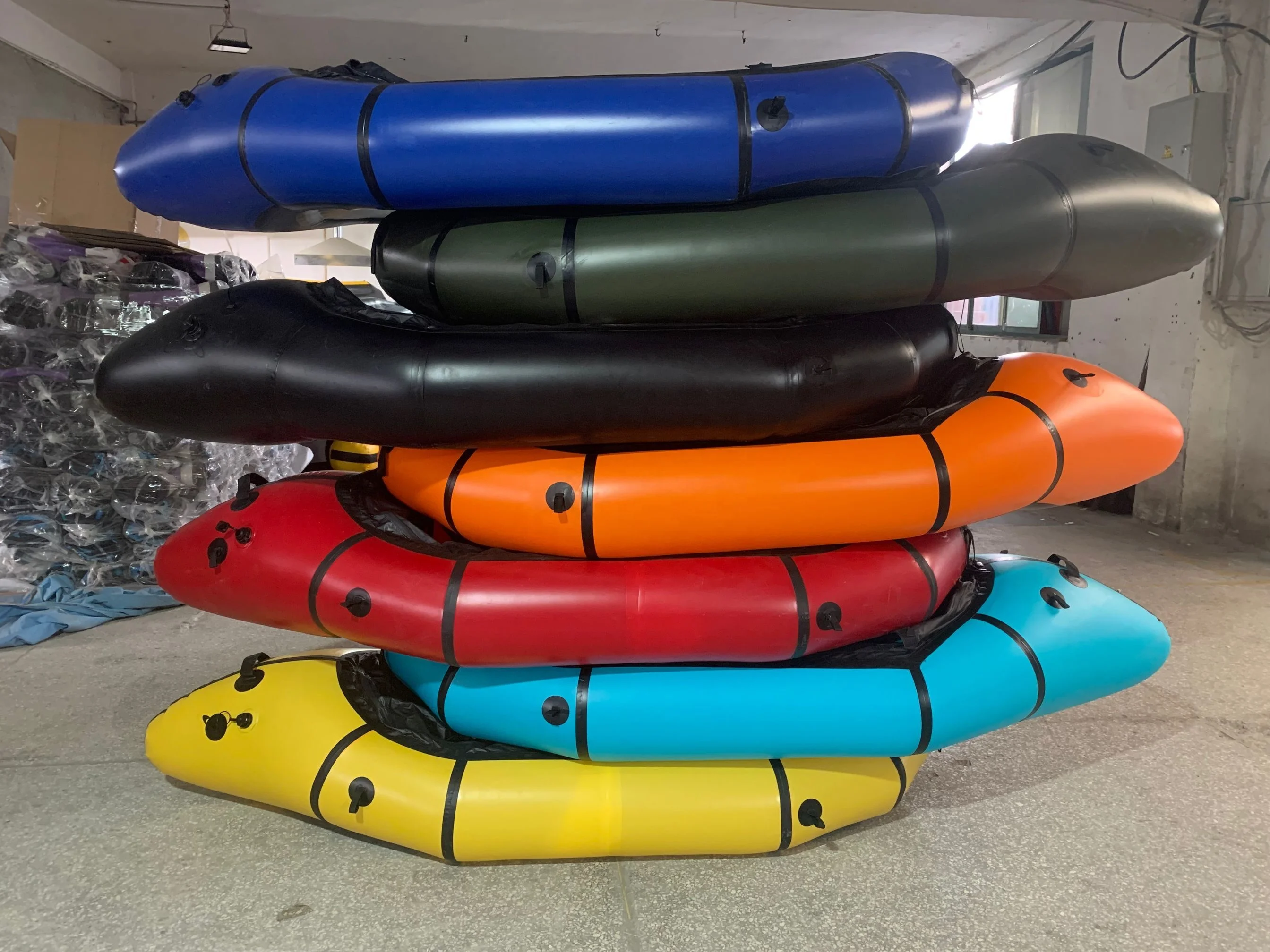 2021 new packraft made by tpu and portable fold single inflatable kayak