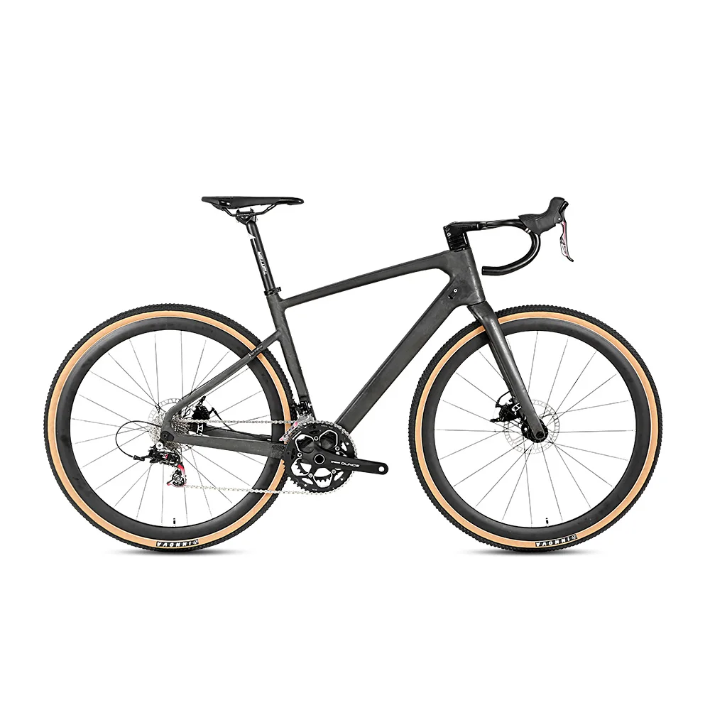 VBEST Twitter 700C disc thru axle 142mm carbon gravel frame 22 speed complete carbon grave bike