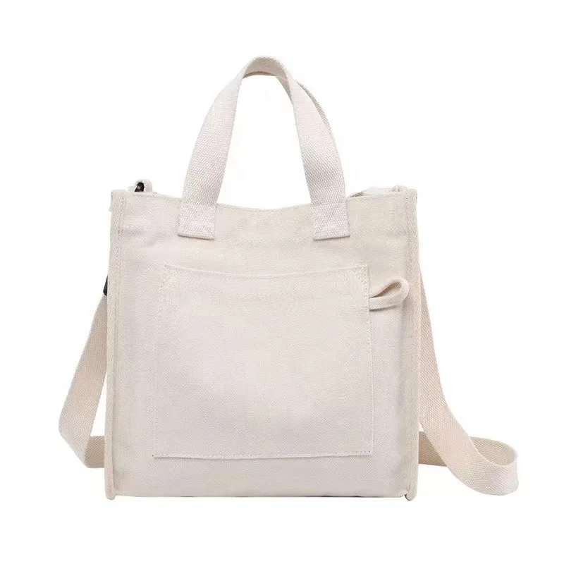 Customized logo Shoulder bag blank Mini Luxury shoulder canvas messenger bag tote for women Ladies