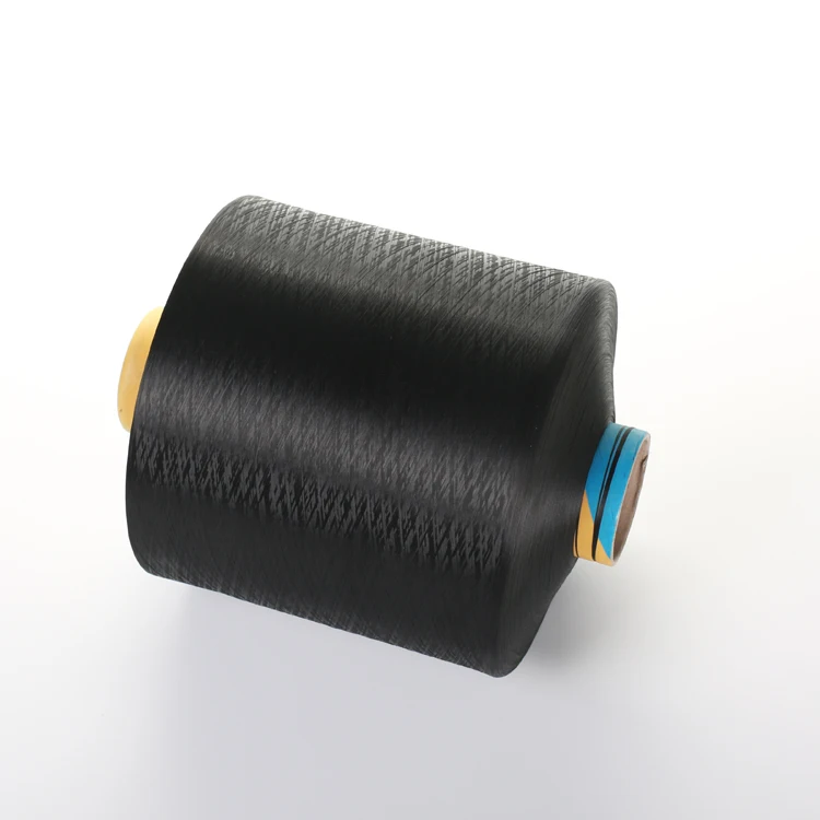 
100% Polyester Draw Textured Yarn 300D/96F DTY Black 