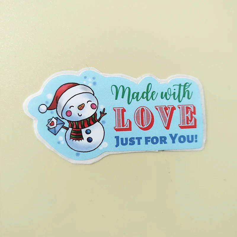 Custom logo printing personaslized die cut stickers