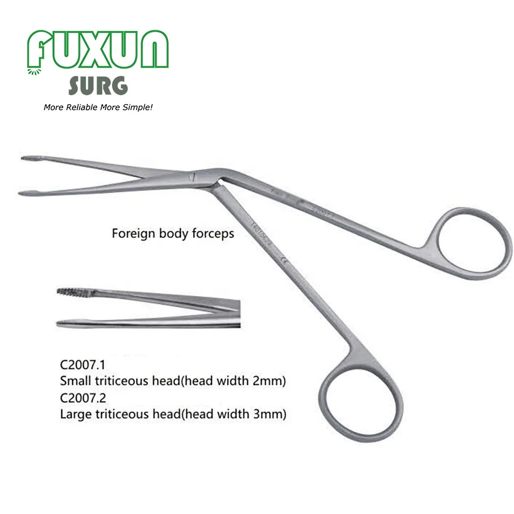 ENT Basic Surgical  Instruments Ear Elis Head Towel Hemostatic Tissue Foreign Body Forceps