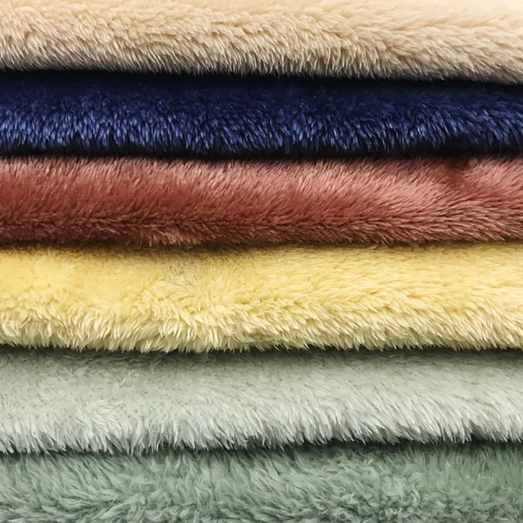 Kingcason One Side Soft Arctic Sherpa Fleece Fabric