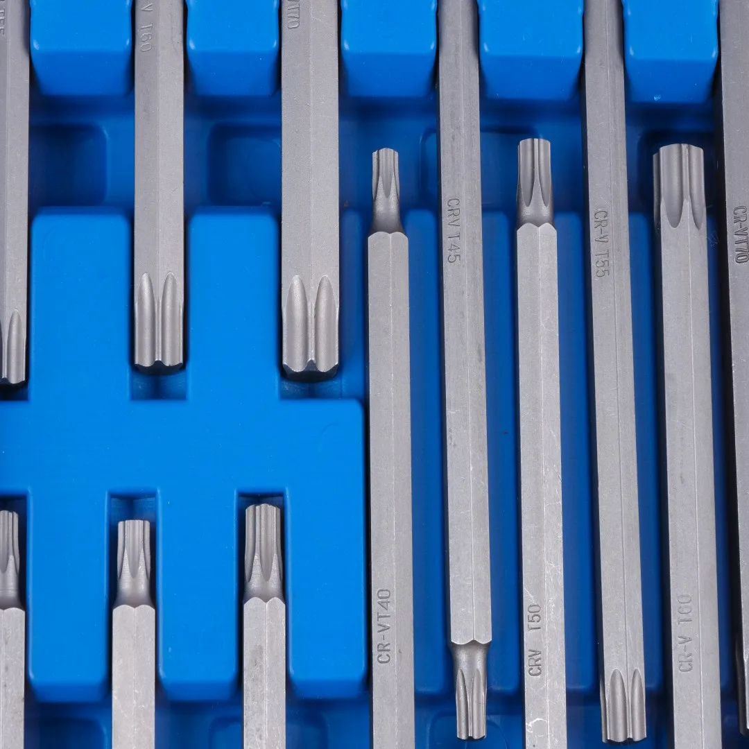 New arrival widely used hand electric tool T type CRV steel industrial class 32pcs bit socket set