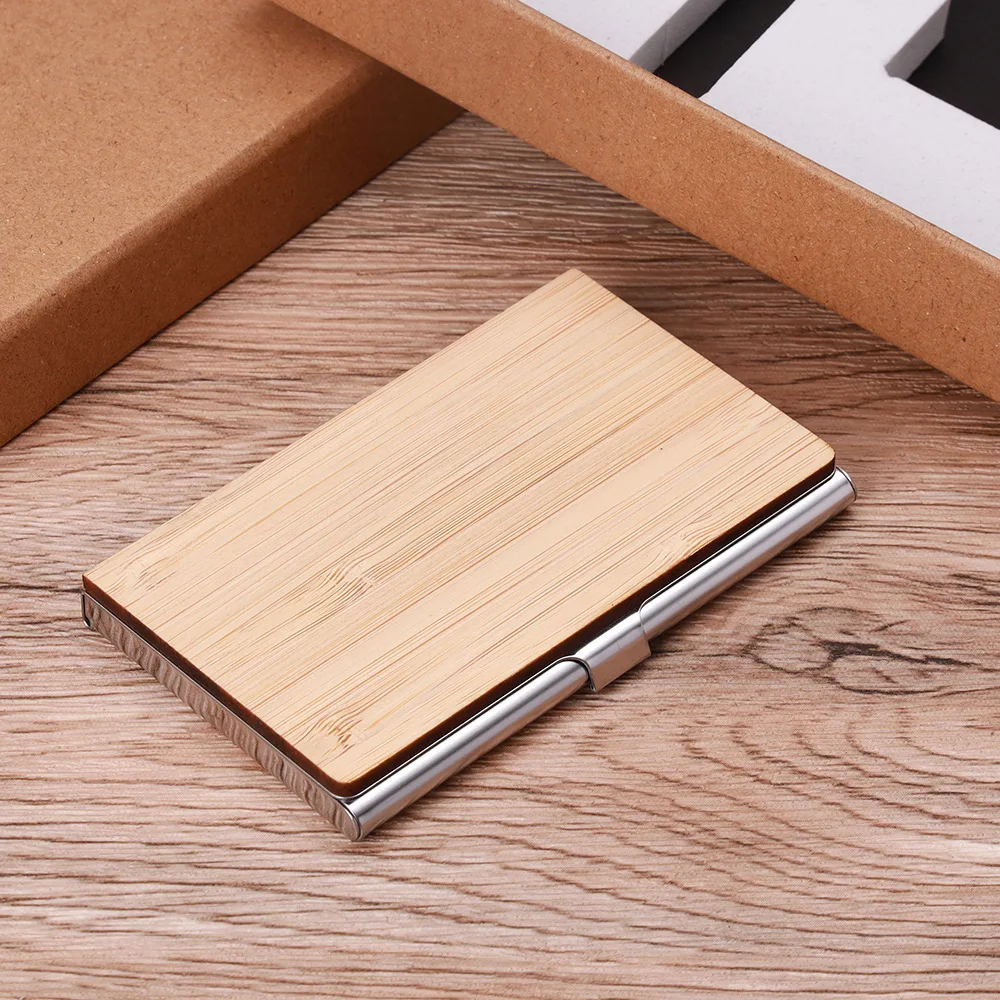 Wooden Engraved Journaling Pen bamboo products eco-friendly keychain bamboo card holder box Set for Gift Office School Supplies
