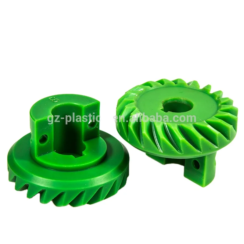 Customized helical plastic nylon spiral pinion bevel gears