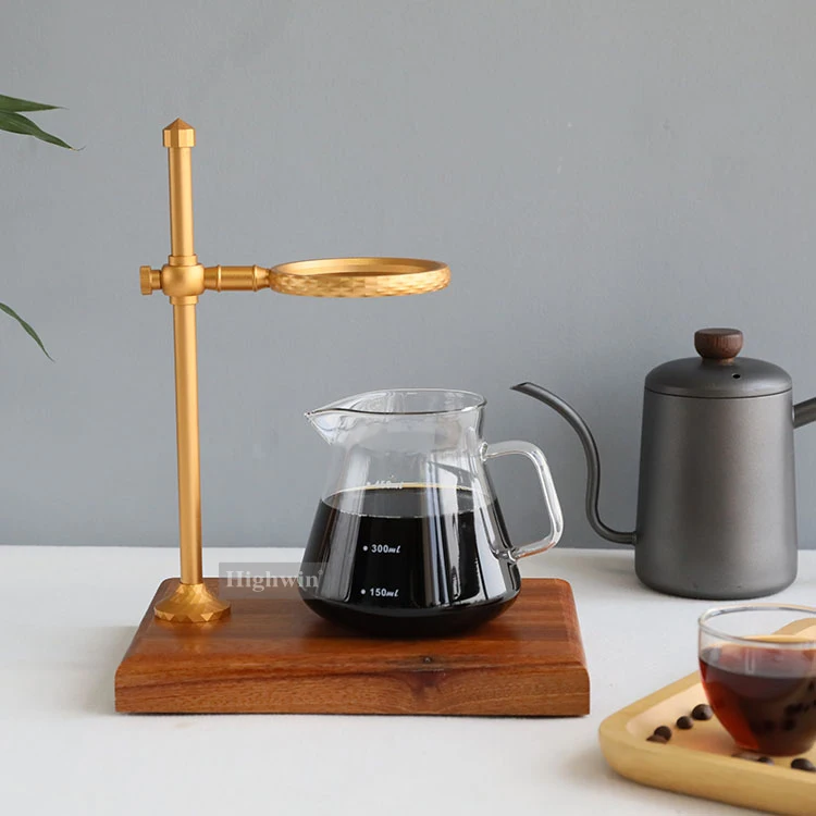 HIGHWIN Coffee Accessories Metal Pour Over Coffee Filter Drip Station Drip Coffee Stand