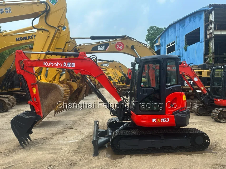 Kubota kx163 6 Ton RTS!! 95% New Used excavator 2022 Japan Mini New Arrival EPA CE Good Condition Hot Sale Low Working hours
