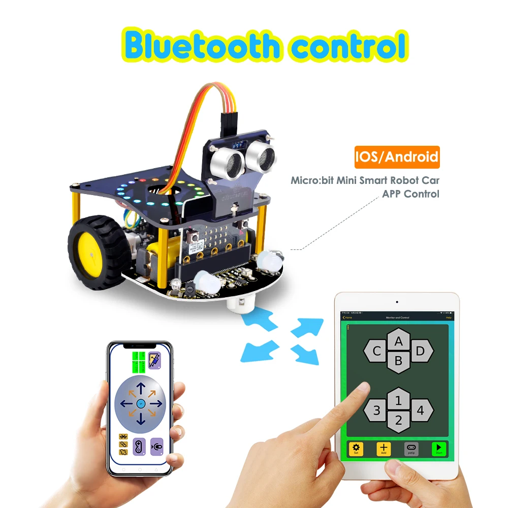  OEM/ODM микробитный робот автомобиль V2.0 BBC комплект без микробитной платы
