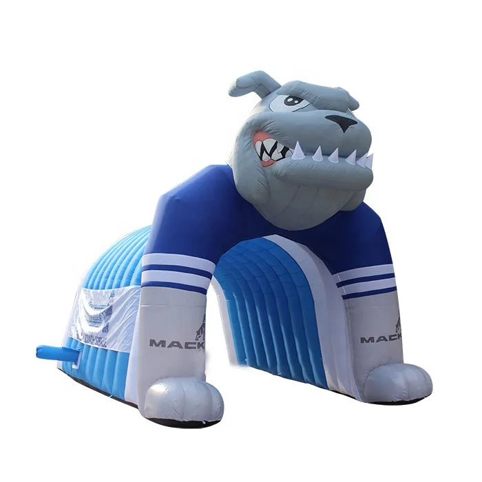 Ange Mascot inflatable bulldog tunnel,inflatable football tunnel , inflatable sports tunnel