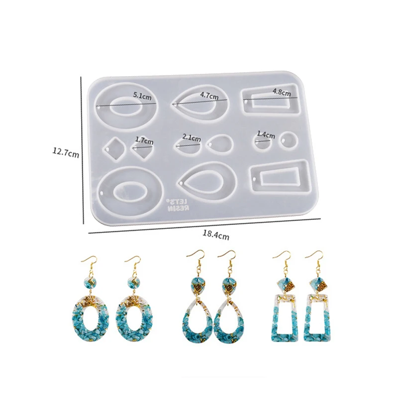 DIY handmade epoxy heart picture frame shape resin mold silicone ornament resin molds