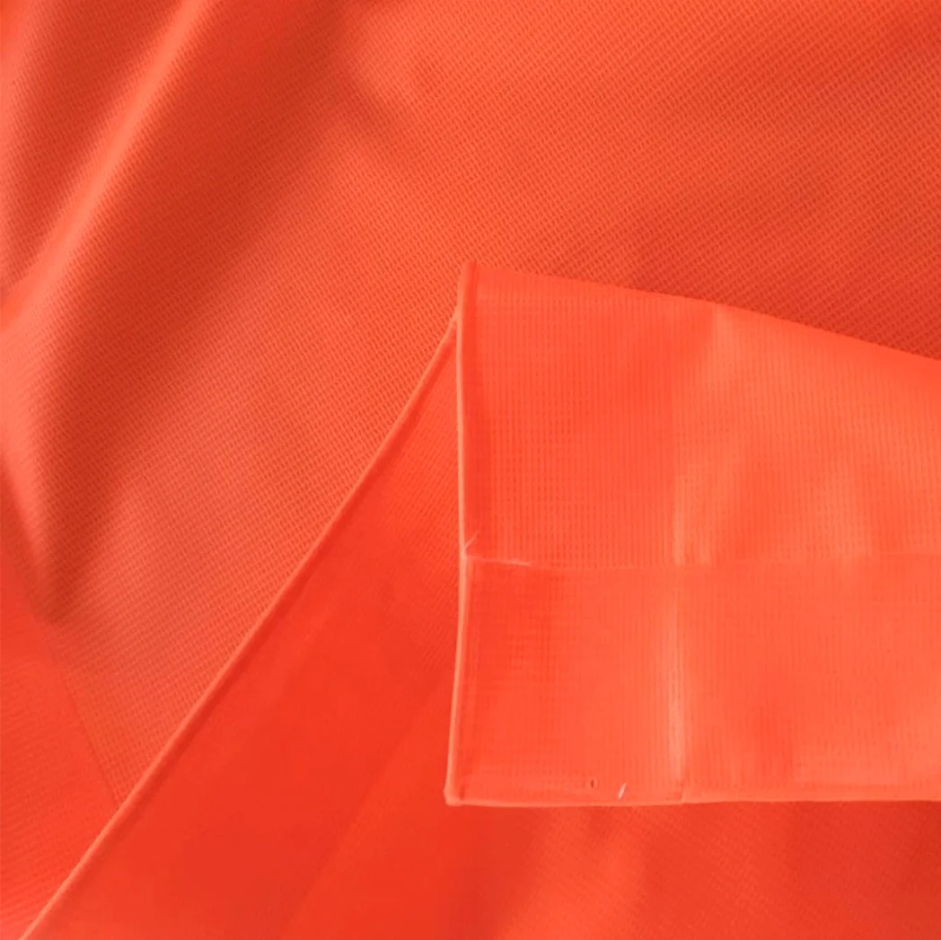 Fire-retardant  Orange pvc laminated  tarpaulin canvas manufacturer