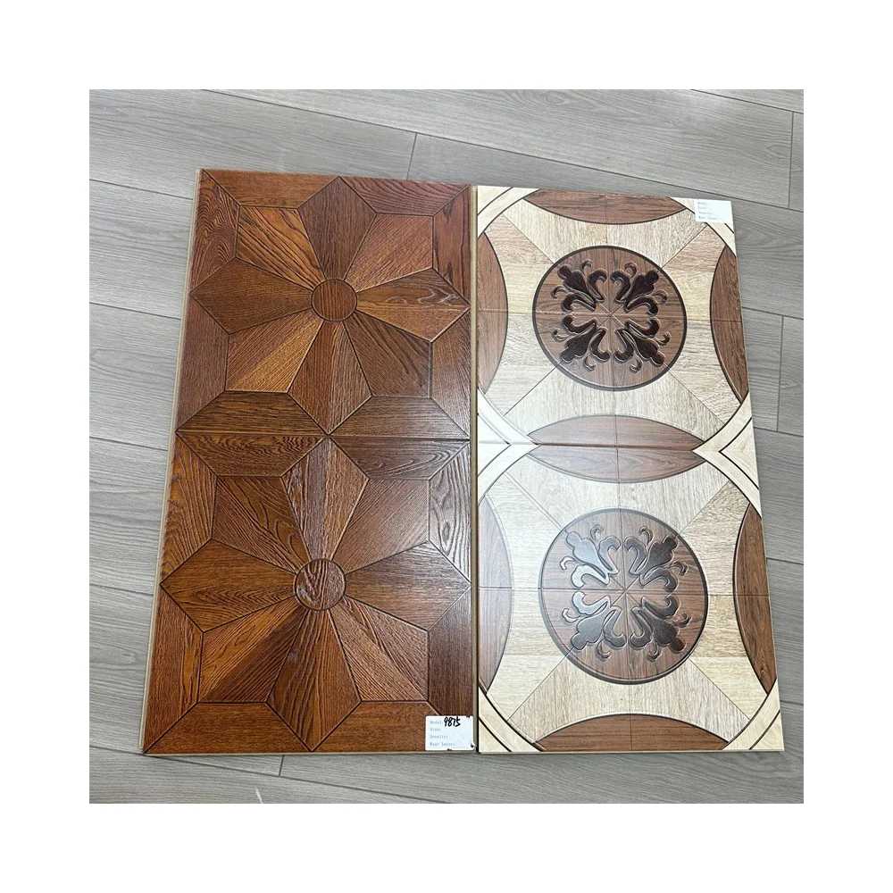 Factory Customized Pattern 10mm 12mm HDF Parquet Wooden Flooring Laminate Flooring