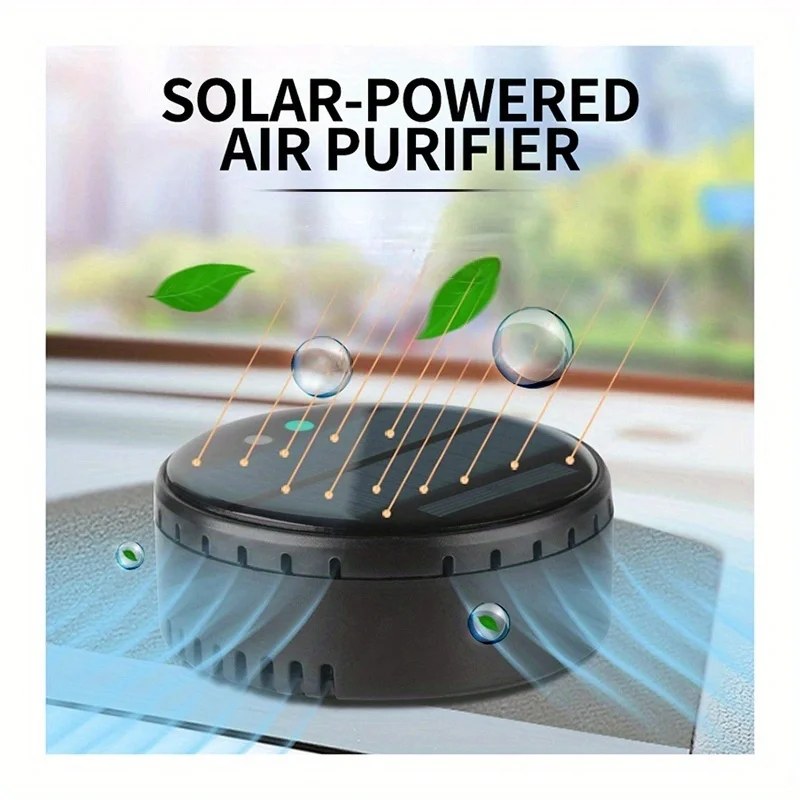 New arrivals trending products portable purify smoke wine plastic odor solar power air purifier for car