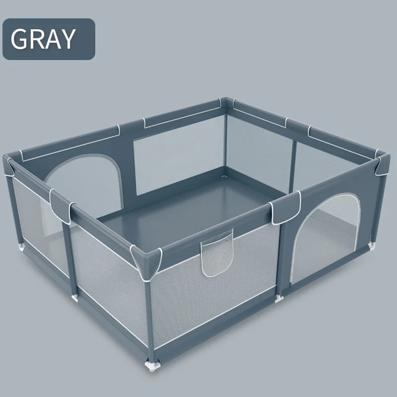 Modern Design Baby Playpens Large Square Portable Foldable Safety Fence Mesh Material Indoor & Outdoor Play Pen Kids Play Yard