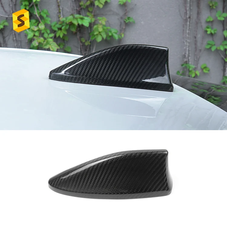 Shasha Carbon Fiber Exterior Accessories  Carbon Fiber Car Shark Fin Roof Radio Antenna For Subaru WRX BRZ 2022