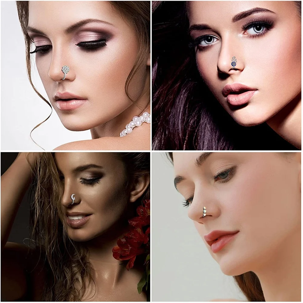 Wholesale Piercing Nose Cuff Non Piercing Faux Nose Ring Gold African Nose Ring for Women Men