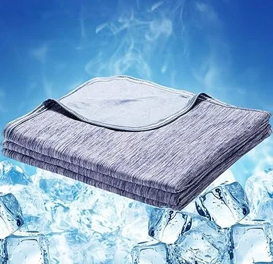 Дышащее многоразовое холодное одеяло KING, освежающее летнее бамбуковое одеяло из органического хлопка, охлаждающее одеяло для горячих шпал