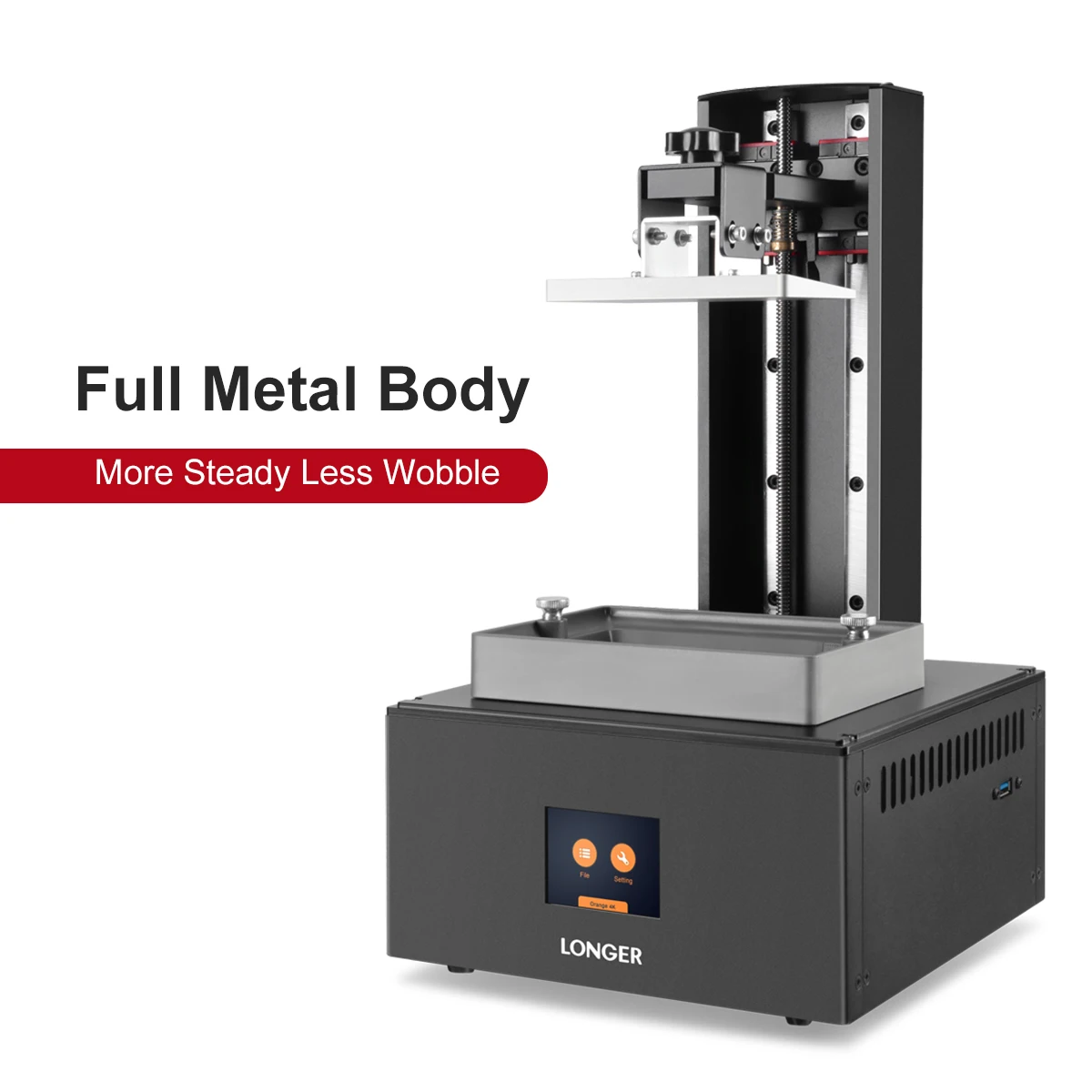 
LONGER Orange 4K 3D Printer UV Resin Printer SLA 3D Printer with 4K Mono LCD Screen Parallel UV 405nm LED High Resolution 3D Pri 