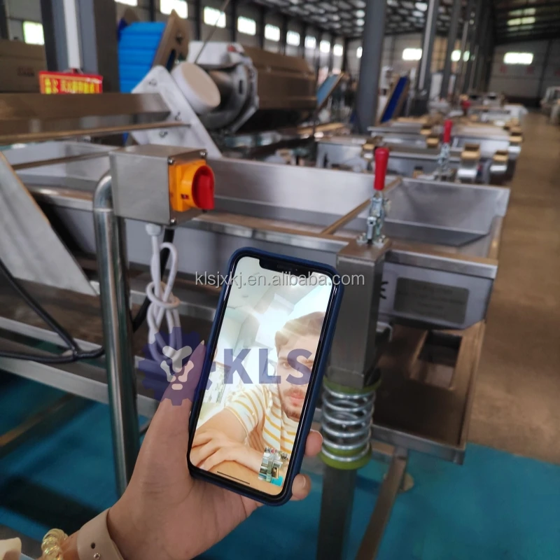 KLS potato peeling and cutting machine fully automatic french fries production line frozen potato french fries production line