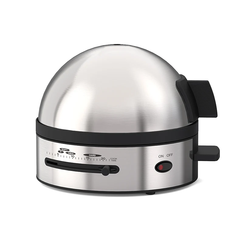 Electric stainless steel egg boiler with 7 egg capacity