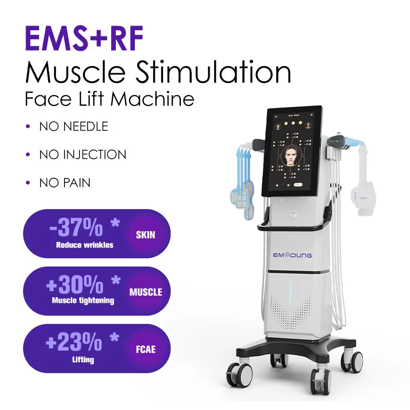 Professional Anti-Aging Face Beauty Machine Standing RF Ems Radio Frequency Device Lifting Machine
