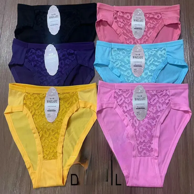 0.3 Dollar Model XMK004 Panties Wholesale Cute Students Girls Thong Sexy Bikini Lace Thong With All Colors