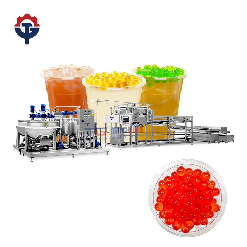 Automatic large capacity bursting agar ball maker popping boba making machine