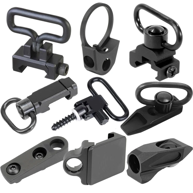 Quick release end attachment swivel adapter sling mount for hunting accessories