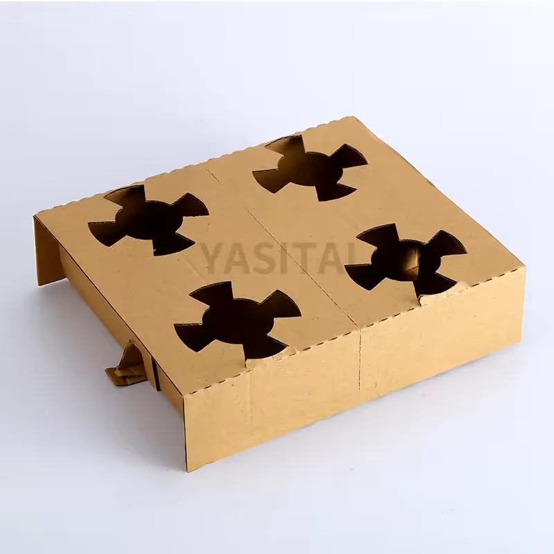 2 or 4 cup holder  Disposable Paper Coffee Cup Holder use for drinks holder