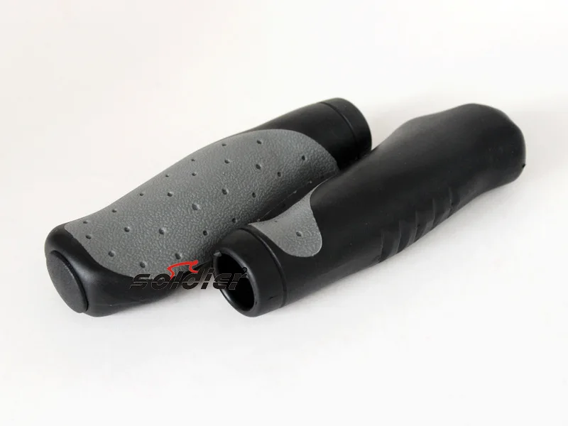 High Quality Black Grey Bicycle Parts Bike Grips Rubber Handlebar Non-lock Handle Grip