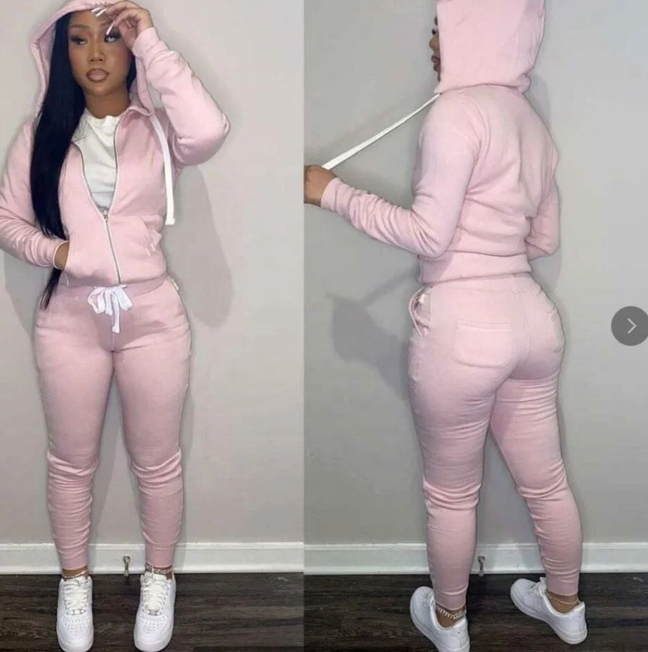 Custom Logo Jogger Sweatpants And Hoodie Set Two Piece Pants Sports Suit 2 Piece Sweatsuit Set Tracksuit Fall 2022 Women Clothes