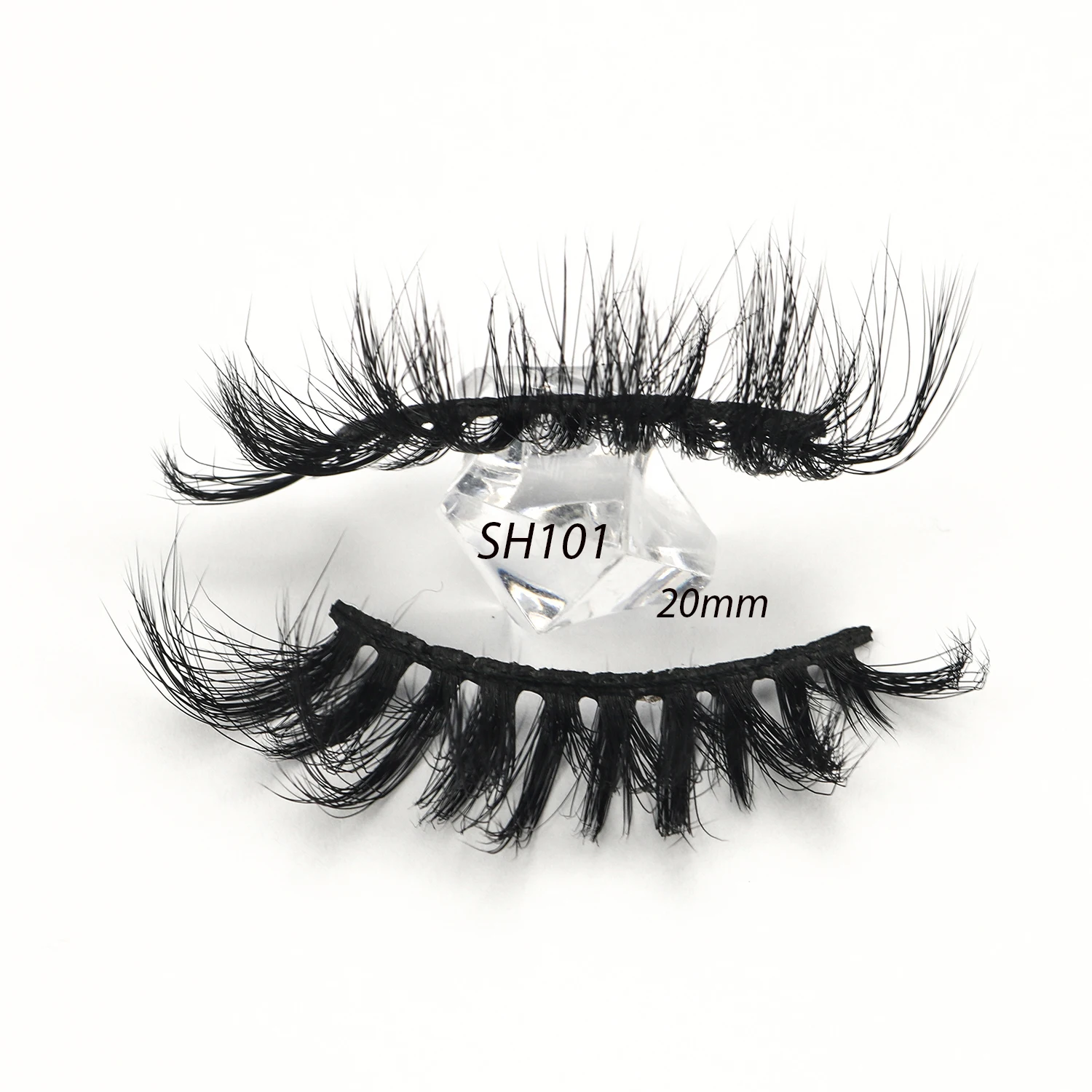 2024 hot sell top quality faux mink eyelashes cruelty-free and vegan fiber lashes SH101