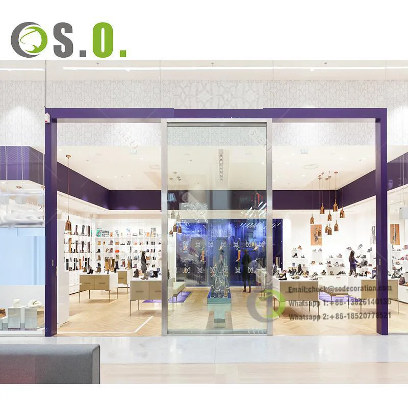 Custom Clothing Wall Hanging Display Rack Shopping Mall Display Cabinet Retail shoe bag store furniture Clothing Display Cabinet